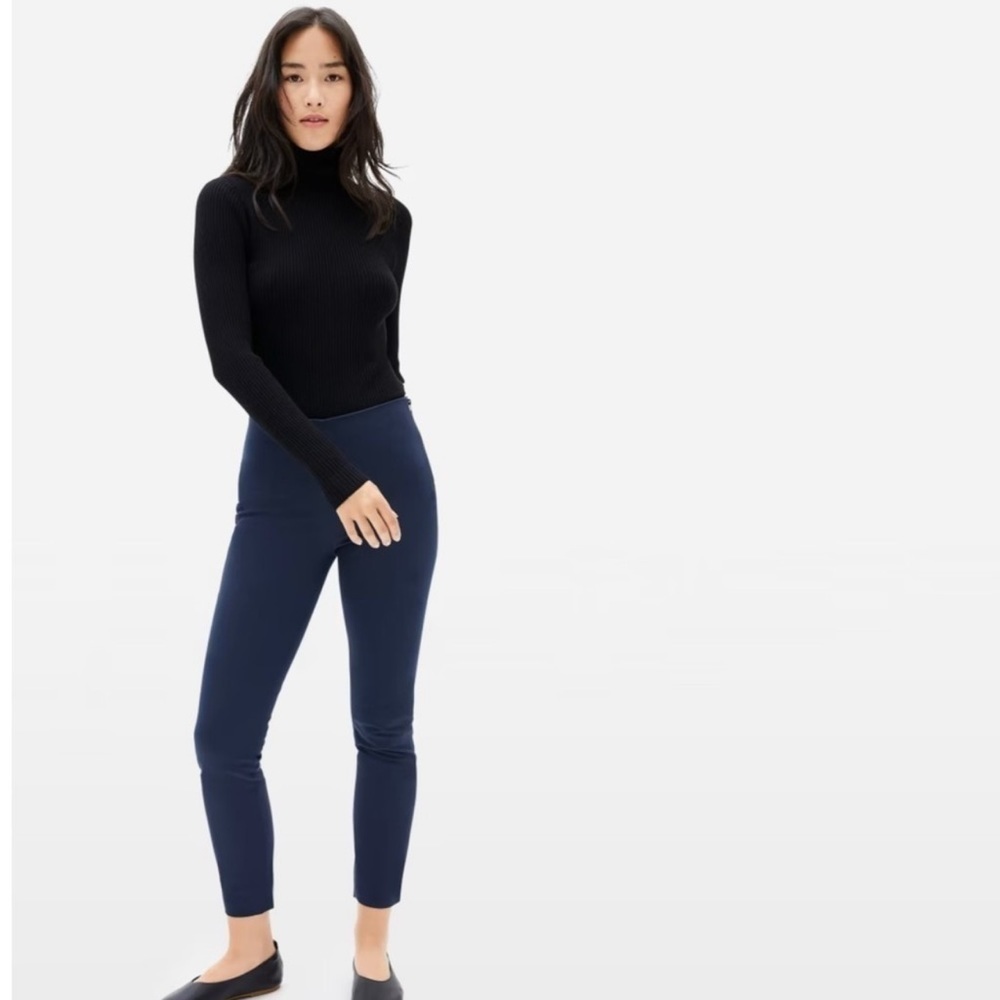 Everlane The Side-Zip Stretch Cotton Pants Size 4 Women